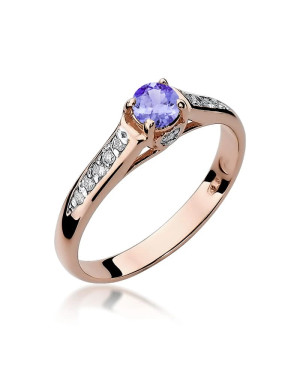 14k Gold Ring with 0.10ct Brilliant Diamond