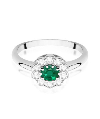 Sapphire and diamond ring 14k gold