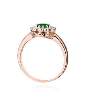 14k Gold Ring with 0.10ct Brilliant Diamond