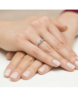 14k Gold Ring with 0.10ct Brilliant Diamond