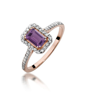 14k Gold Ring with 0.10ct Brilliant Diamond