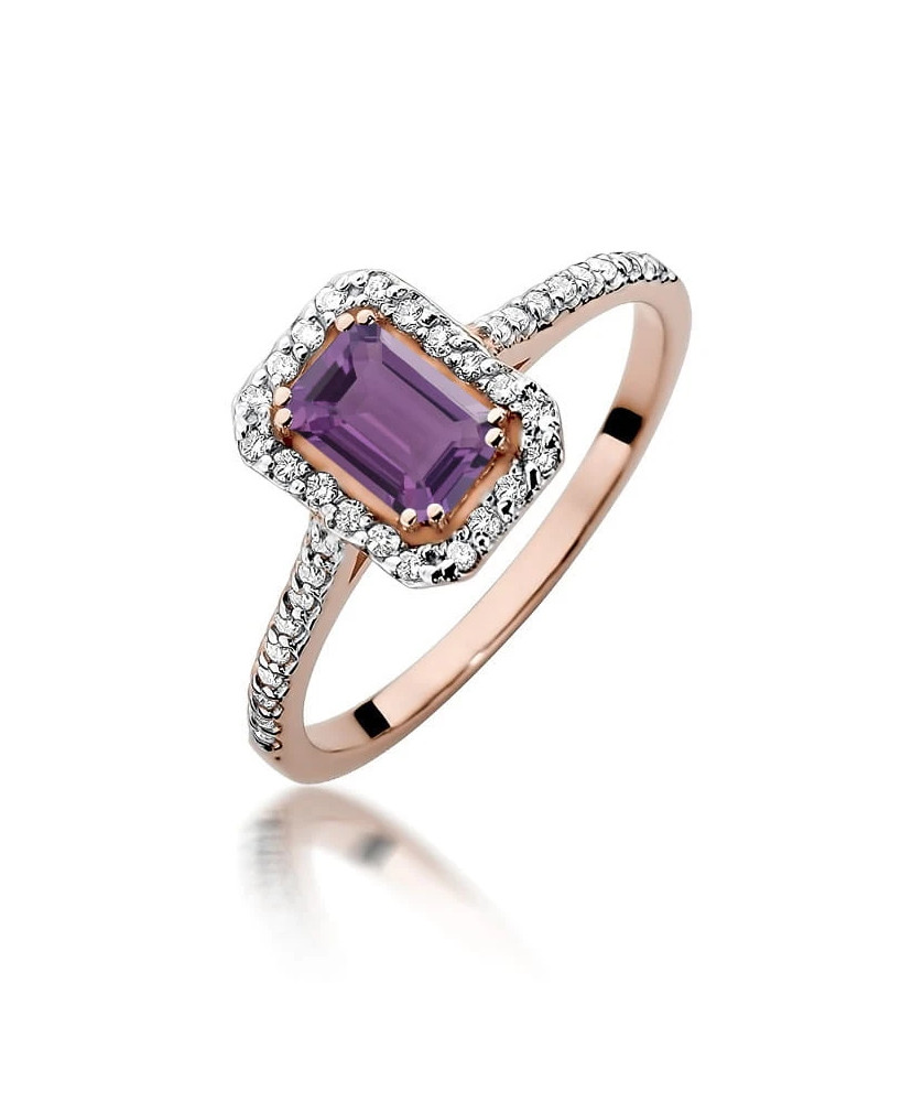 14k Gold Ring with 0.10ct Brilliant Diamond