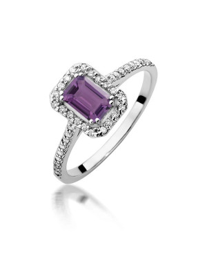 14k Gold Ring with 0.10ct Brilliant Diamond