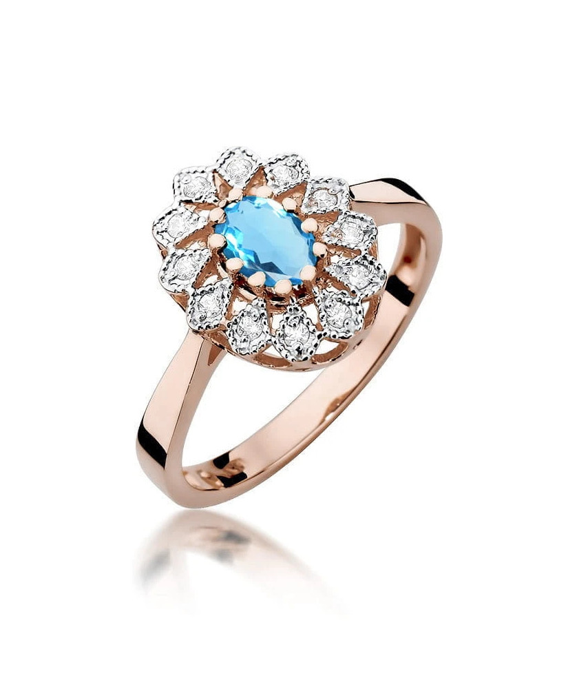 14k Gold Ring with 0.10ct Brilliant Diamond