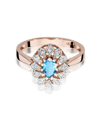 14k Gold Ring with 0.10ct Brilliant Diamond