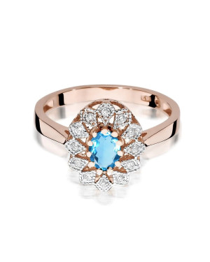 14k Gold Ring with 0.10ct Brilliant Diamond