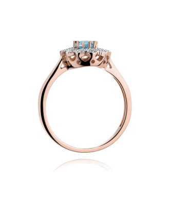 14k Gold Ring with 0.10ct Brilliant Diamond