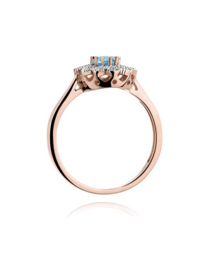 14k Gold Ring with 0.10ct Brilliant Diamond