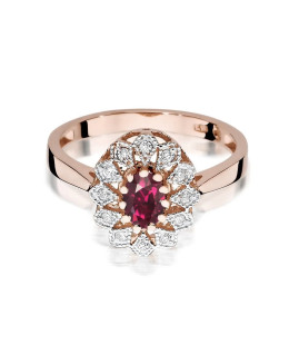 14k Gold Ring with 0.10ct Brilliant Diamond