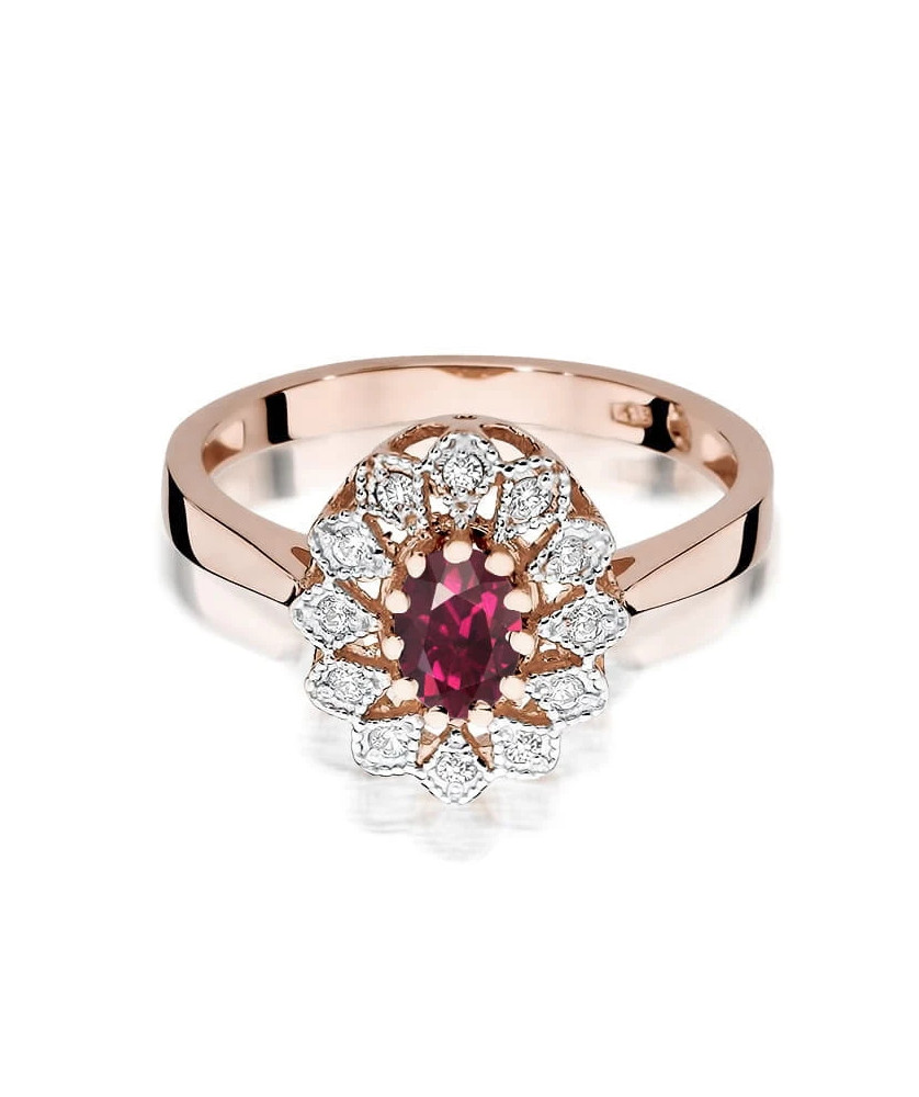 14k Gold Ring with 0.10ct Brilliant Diamond