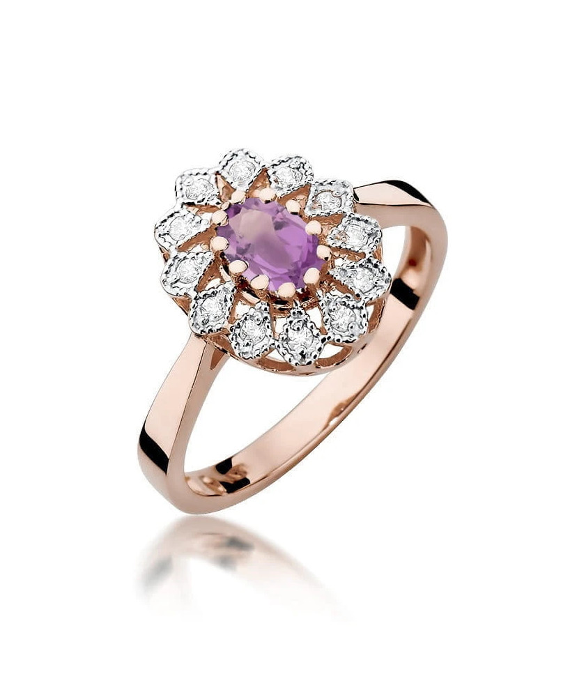 14k Gold Ring with 0.10ct Brilliant Diamond