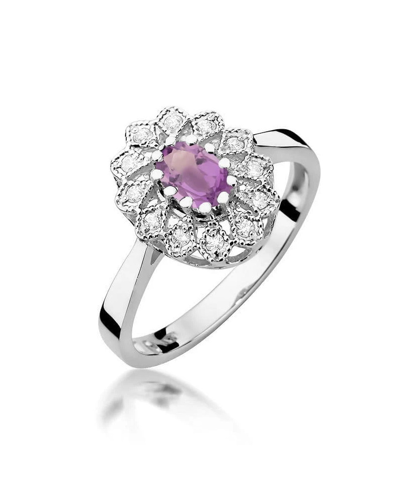 14k Gold Ring with 0.10ct Brilliant Diamond