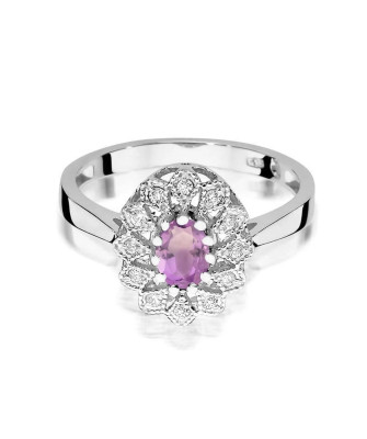 14k Gold Ring with 0.10ct Brilliant Diamond