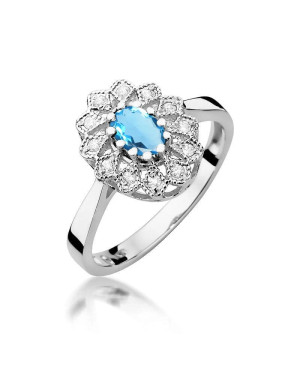 14k Gold Ring with 0.10ct Brilliant Diamond