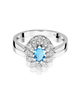 14k Gold Ring with 0.10ct Brilliant Diamond