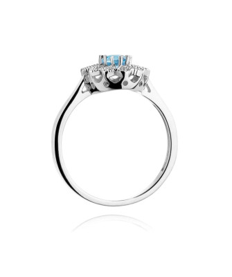 14k Gold Ring with 0.10ct Brilliant Diamond