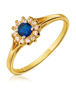 Black stone engagement ring