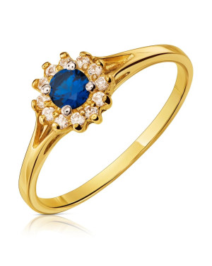 Black stone engagement ring