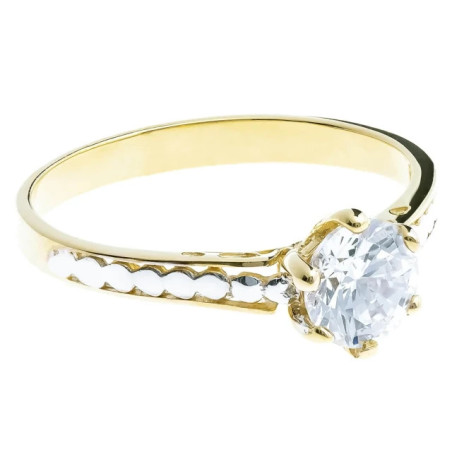 Gold ring with zircon 333 P2.1001 | GoldJewellery