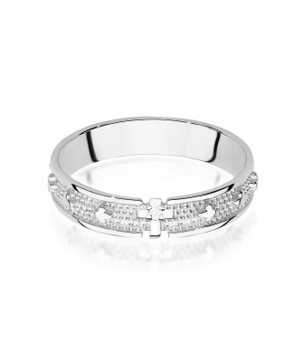 Pierścionek obrączka z diamentami 0,34ct