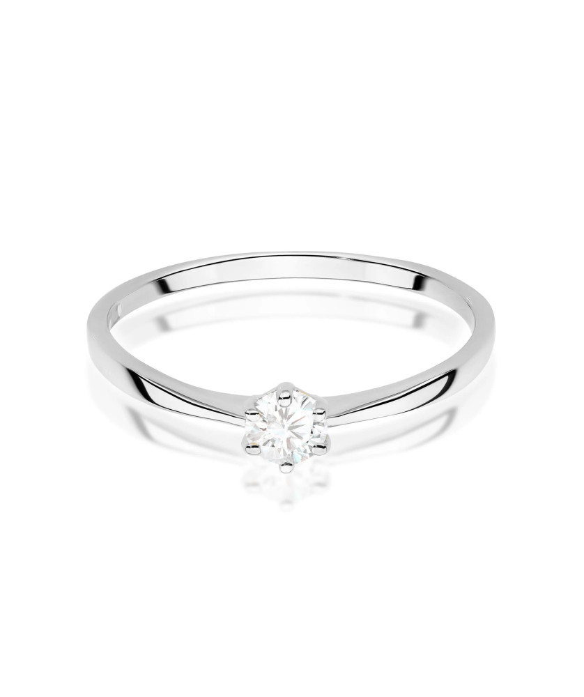 Złoty Pierścionek 14k z diamentem 0,50ct Certyfikat IGI/GIA/HDR