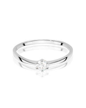 Złoty Pierścionek 14k z diamentem 0,50ct Certyfikat IGI/GIA/HDR