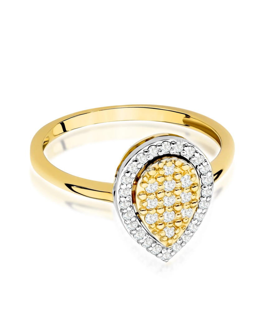 Złoty Pierścionek 14k z diamentem 0,50ct Certyfikat IGI/GIA/HDR