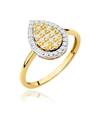 Złoty Pierścionek 14k z diamentem 0,50ct Certyfikat IGI/GIA/HDR