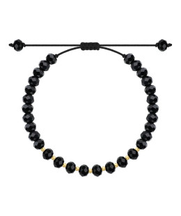 Tourmaline bracelet with gold beads gold 14k BSZN.18P