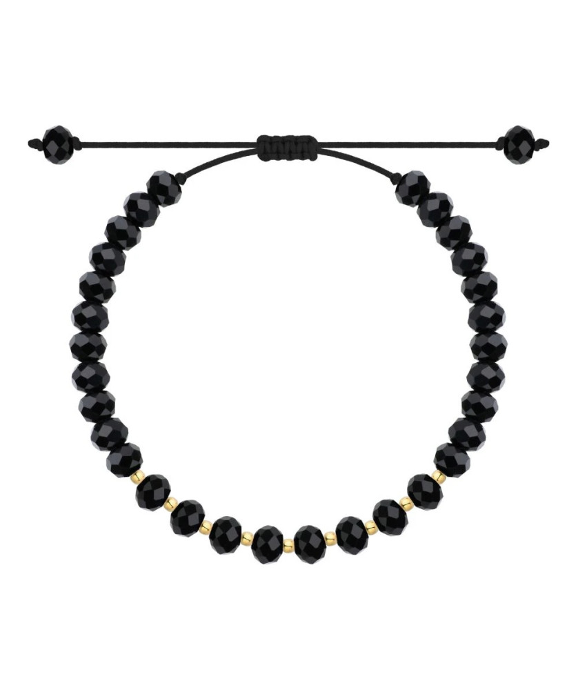 Tourmaline bracelet with gold beads gold 14k BSZN.18P