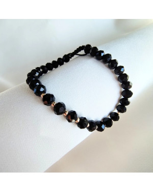 Tourmaline bracelet with gold beads gold 14k BSZN.18P