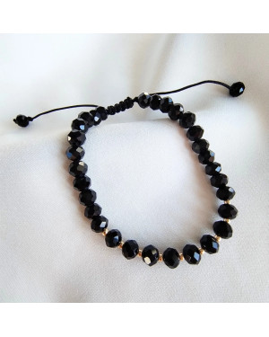 Tourmaline bracelet with gold beads gold 14k BSZN.18P