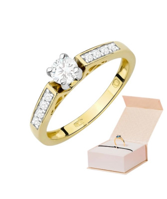14K Gold Diamond Ring 0.30ct
