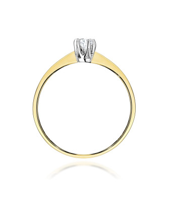 14K Gold Lab Diamond Ring 0.10ct