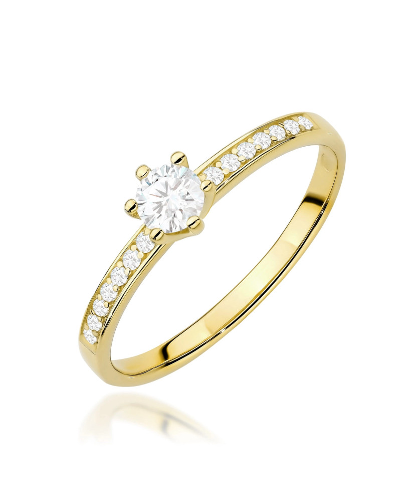 14K Gold Lab Diamond Ring 0.25ct