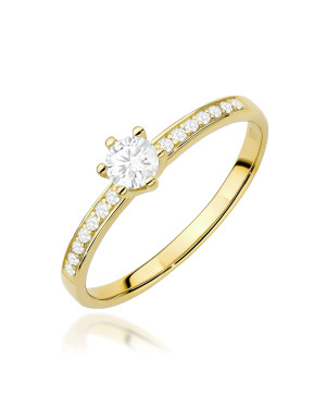 14K Gold Lab Diamond Ring 0.25ct