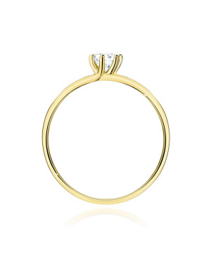 14K Gold Lab Diamond Ring 0.25ct