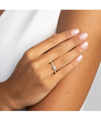 14K Gold Lab Diamond Ring 0.25ct