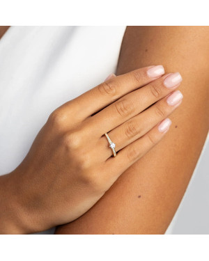 14K Gold Lab Diamond Ring 0.25ct