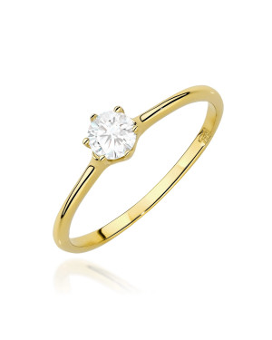 14ct Yellow Gold 0.25ct Brilliant-Cut Diamond Ring