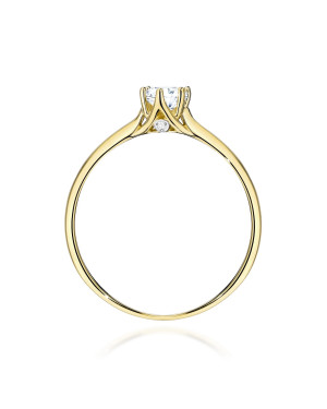 14ct Yellow Gold 0.25ct Brilliant-Cut Diamond Ring