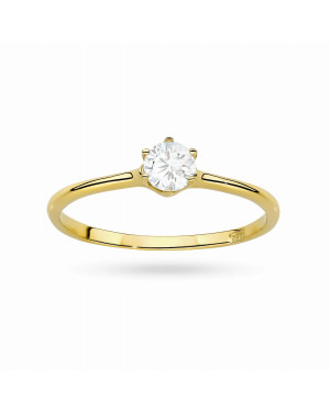 14ct Yellow Gold 0.25ct Brilliant-Cut Diamond Ring