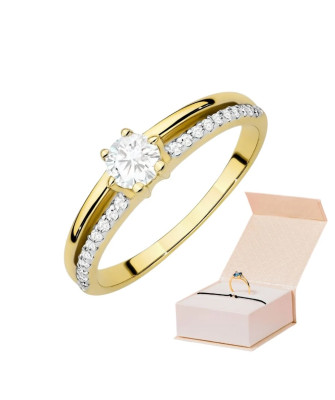14k Gold Lab Diamond Ring 0.30ct
