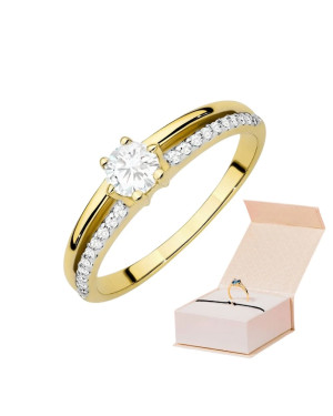 14k Gold Lab Diamond Ring 0.30ct