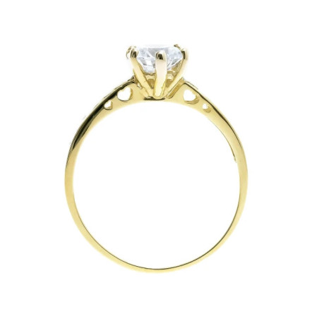 Gold ring with zircon 333 P2.1001 | GoldJewellery
