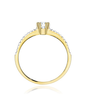 14k Gold Lab Diamond Ring 0.30ct