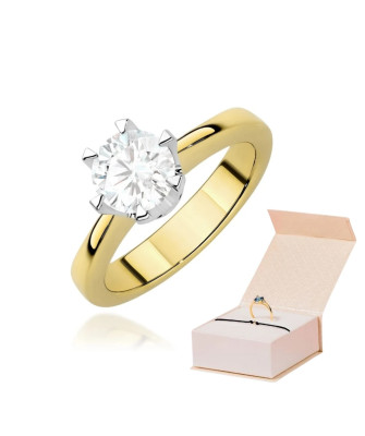 14k Gold Lab Diamond Ring 1.00ct