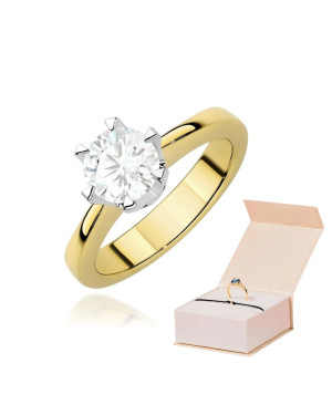 14k Gold Lab Diamond Ring 1.00ct