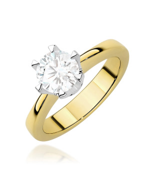 14k Gold Lab Diamond Ring 1.00ct