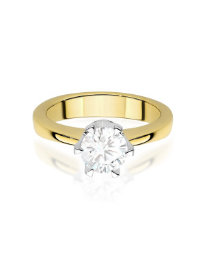 14k Gold Lab Diamond Ring 1.00ct